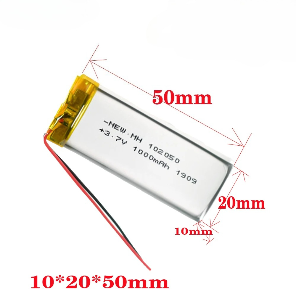 Eachine Drone E58 - 3.7V 1000mAh 102050 리포 배터리 충전식