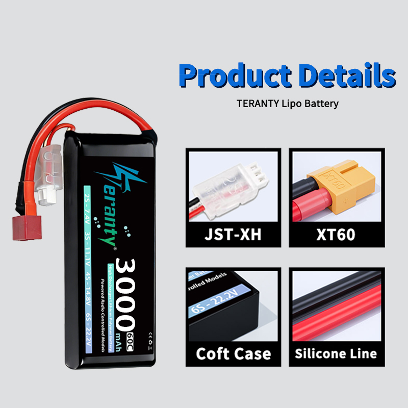 테란티 2S 3000mAh 리포 배터리 7.4V 60C - Drone Gimbal Controller 리뷰 및 가격